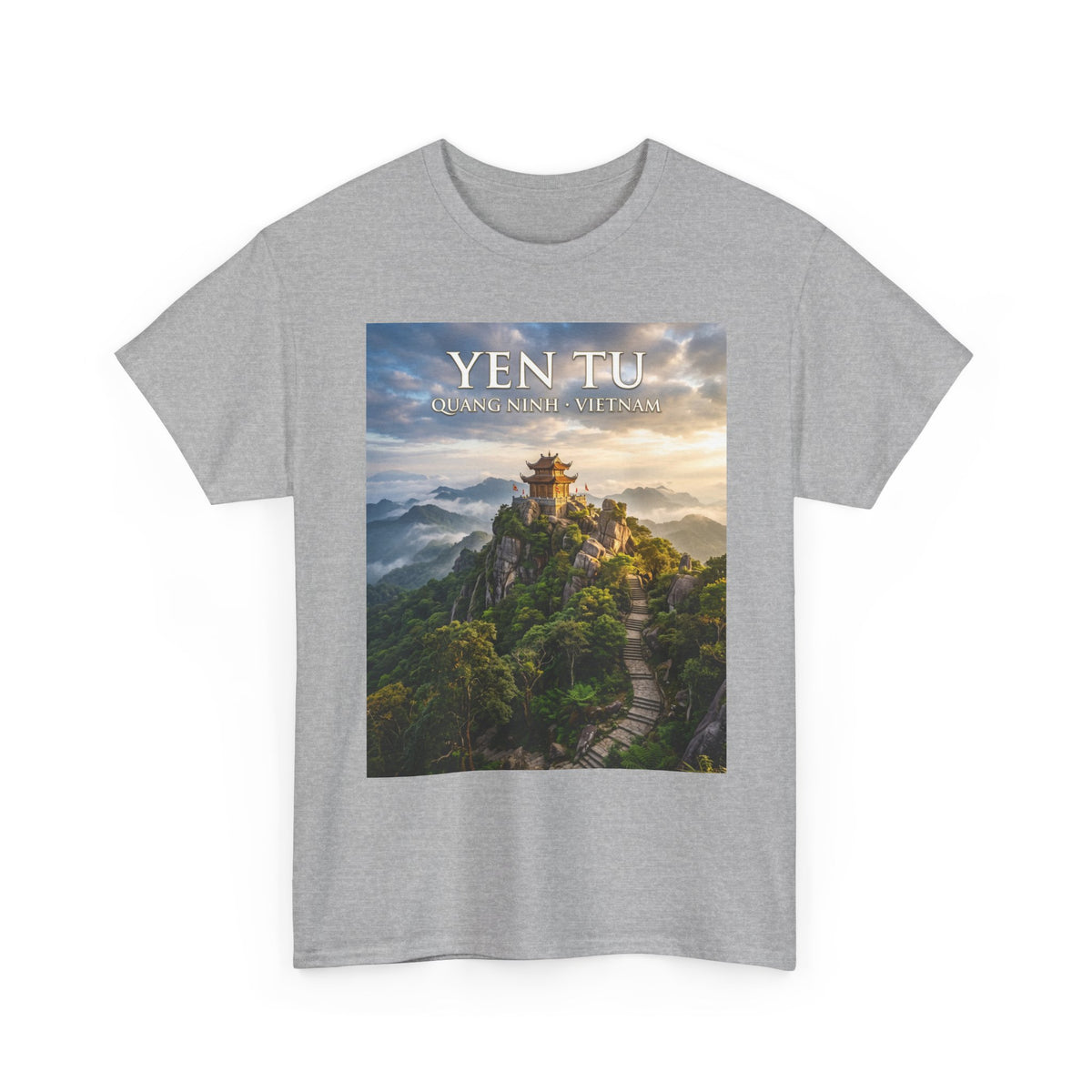 Yen Tu Mountain Scenic Tee – 'YEN TU: Listen to the Silence' Travel Photography T-Shirt