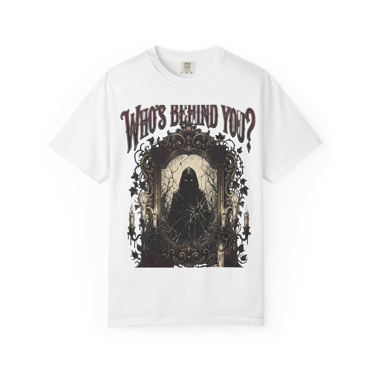 Who's Behind You? Gothic Grim Reaper T-Shirt