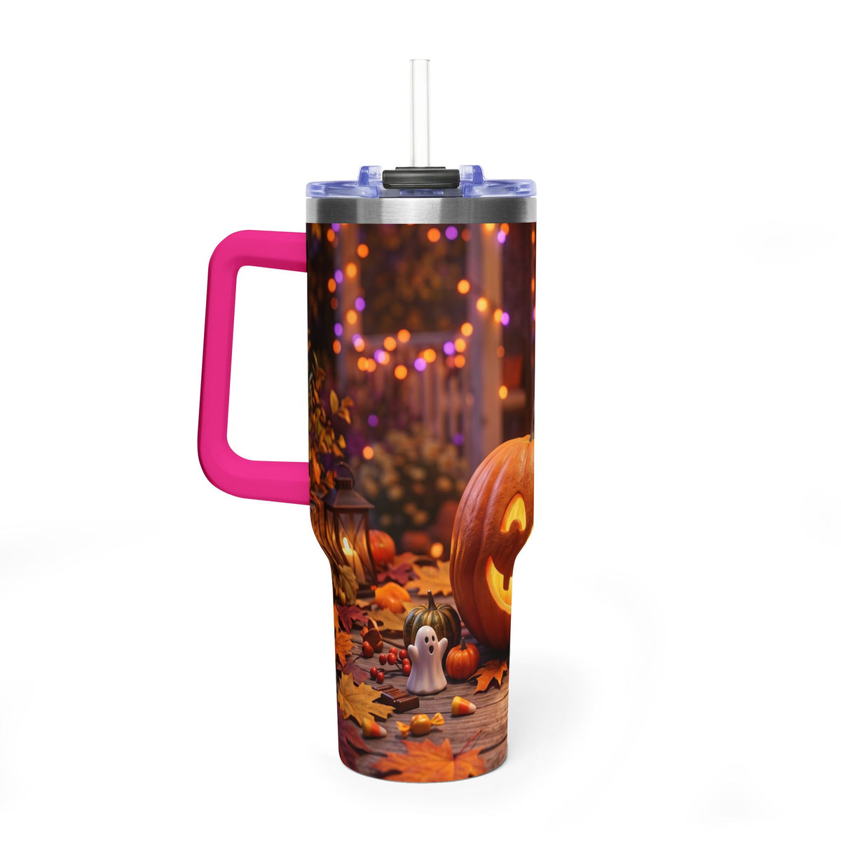 Halloween Pumpkin Jack-O’-Lantern 40oz Thermal Tumbler