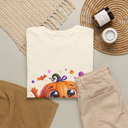 Halloween Pumpkin T‑Shirt — Happy Jack-O'-Lantern Candy Graphic Tee