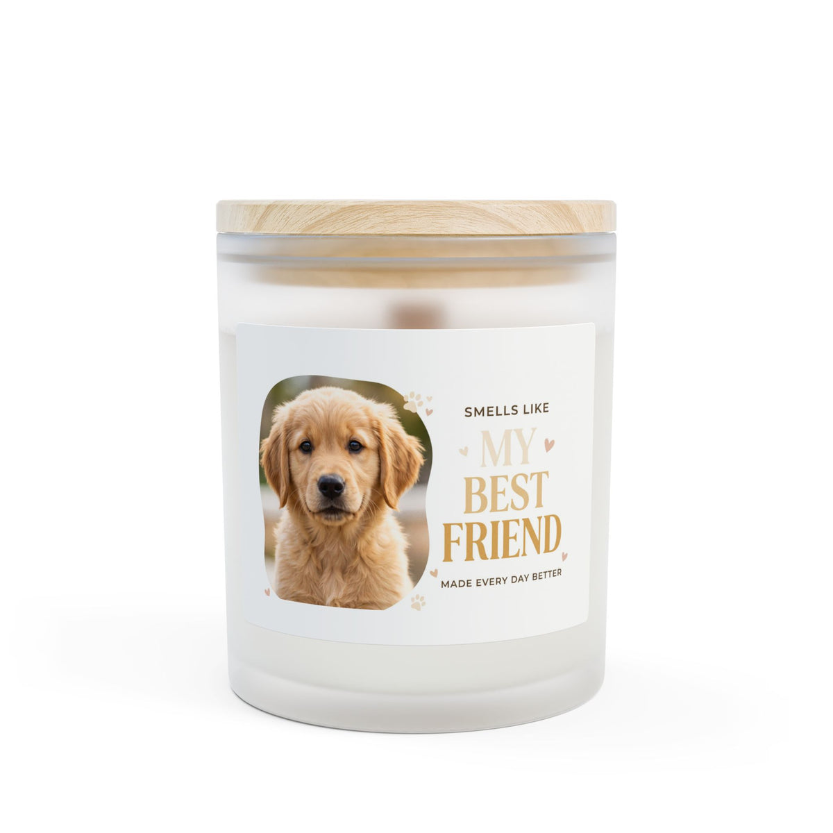 Pet Lover Frosted Glass Candle — “My Best Friend” Scented 11oz
