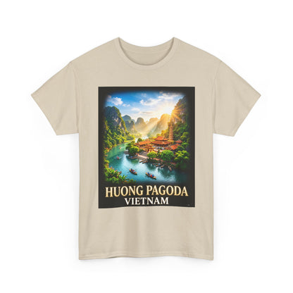 Huong Pagoda Vietnam Tee — Scenic Travel Poster T-Shirt