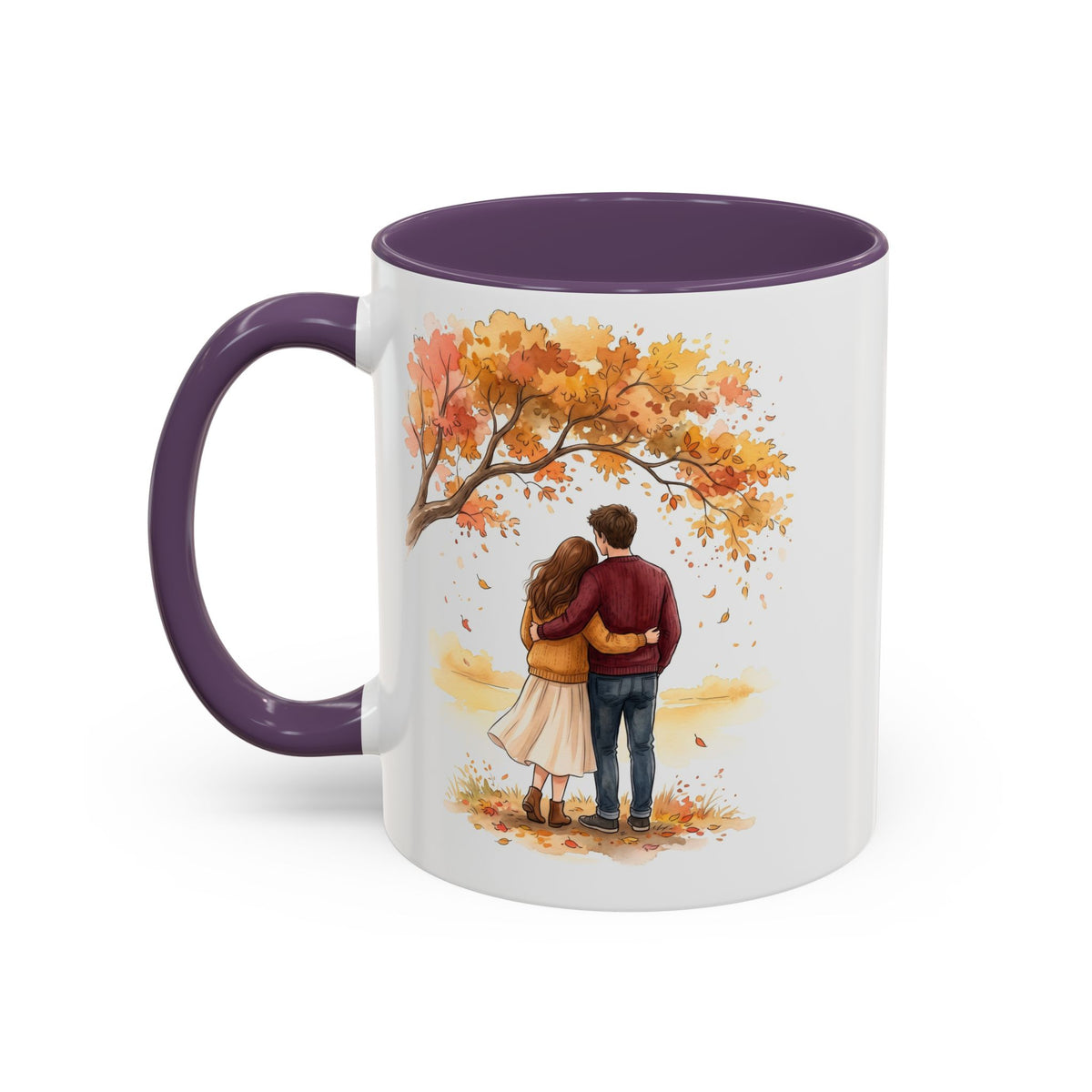 Autumn Couple Under Tree Coffee Mug