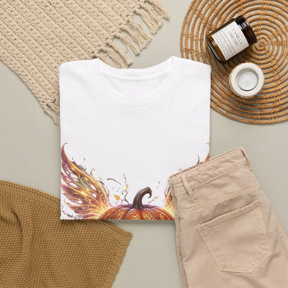 Halloween Pumpkin Tee — Winged Jack-O'-Lantern Graphic Shirt