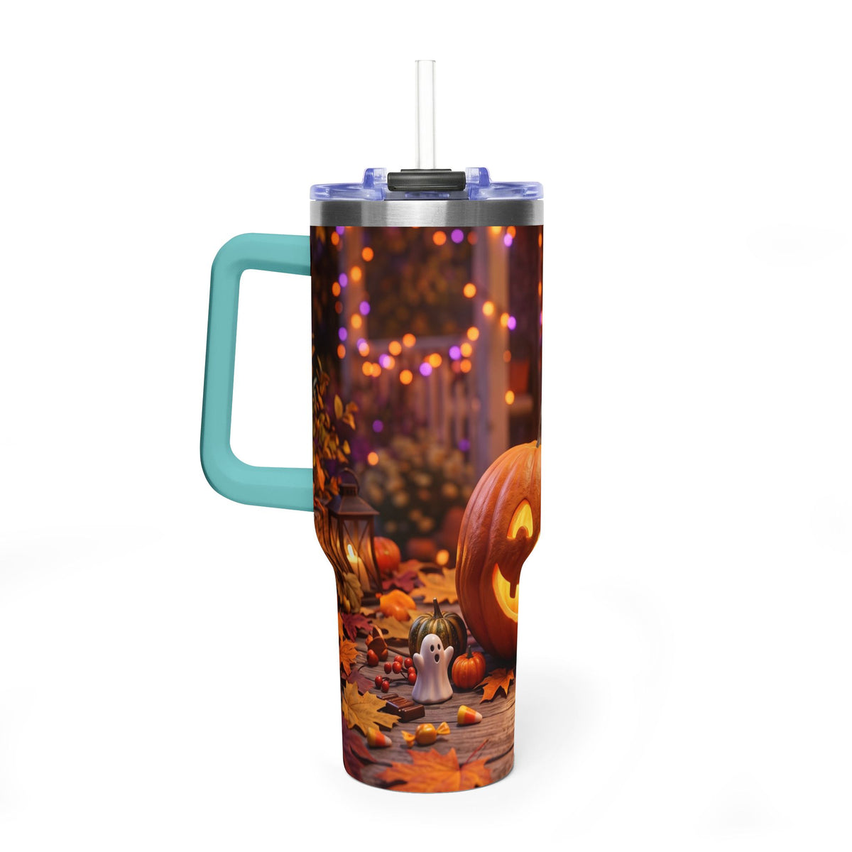 Halloween Pumpkin Jack-O’-Lantern 40oz Thermal Tumbler