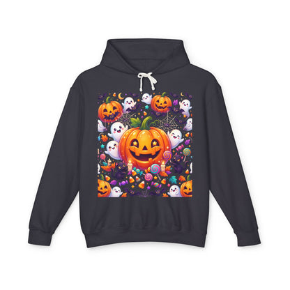 Halloween Pumpkin Hoodie — Cute Jack-o'-Lantern Candy Pattern
