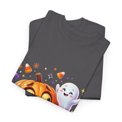 Halloween Pumpkin & Friendly Ghost T-Shirt