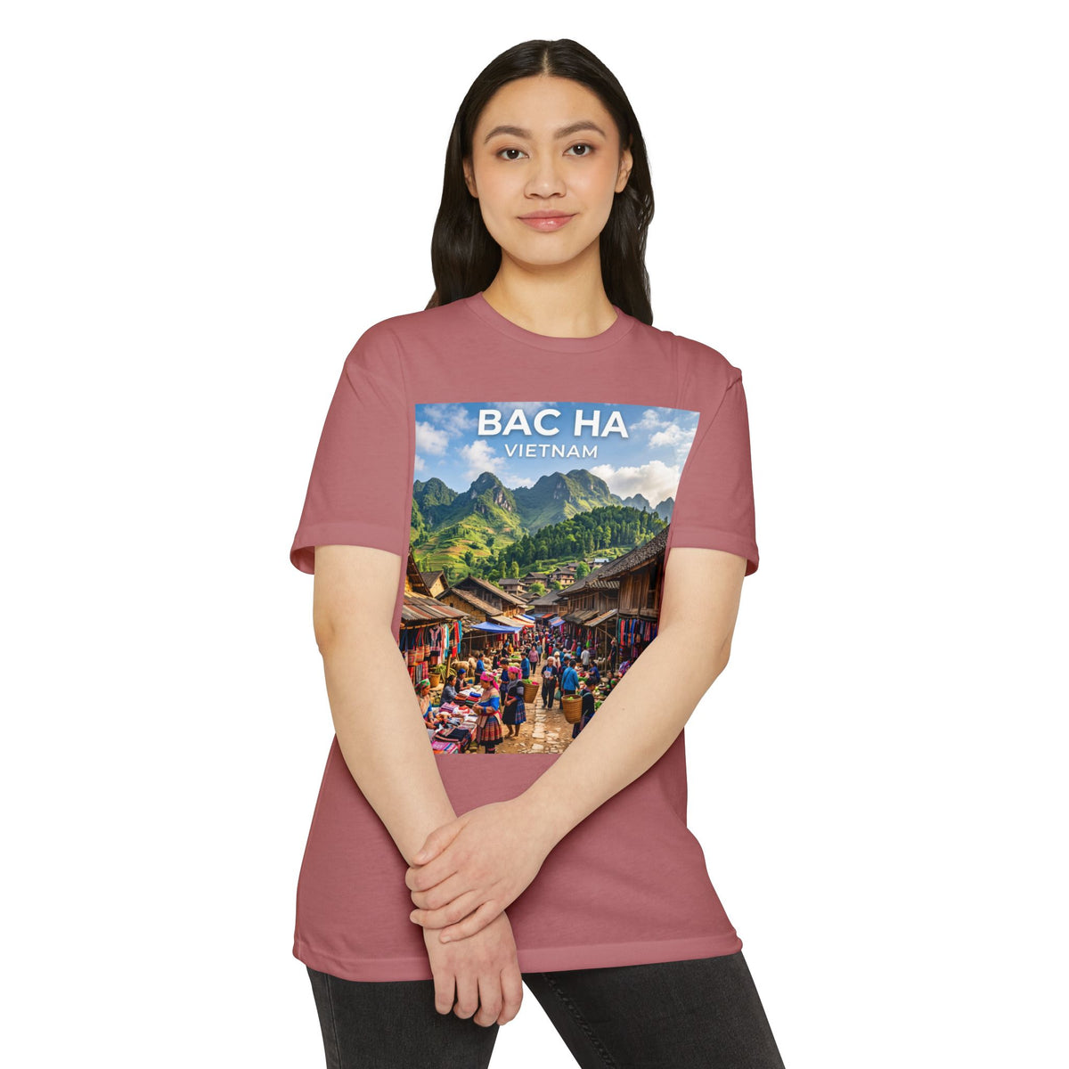 Bac Ha Vietnam Market Photo T-Shirt — Vietnamese Travel Souvenir Tee