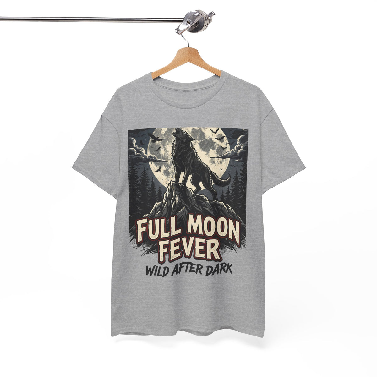 Full Moon Fever Wolf T-Shirt — 'Wild After Dark' Graphic Tee