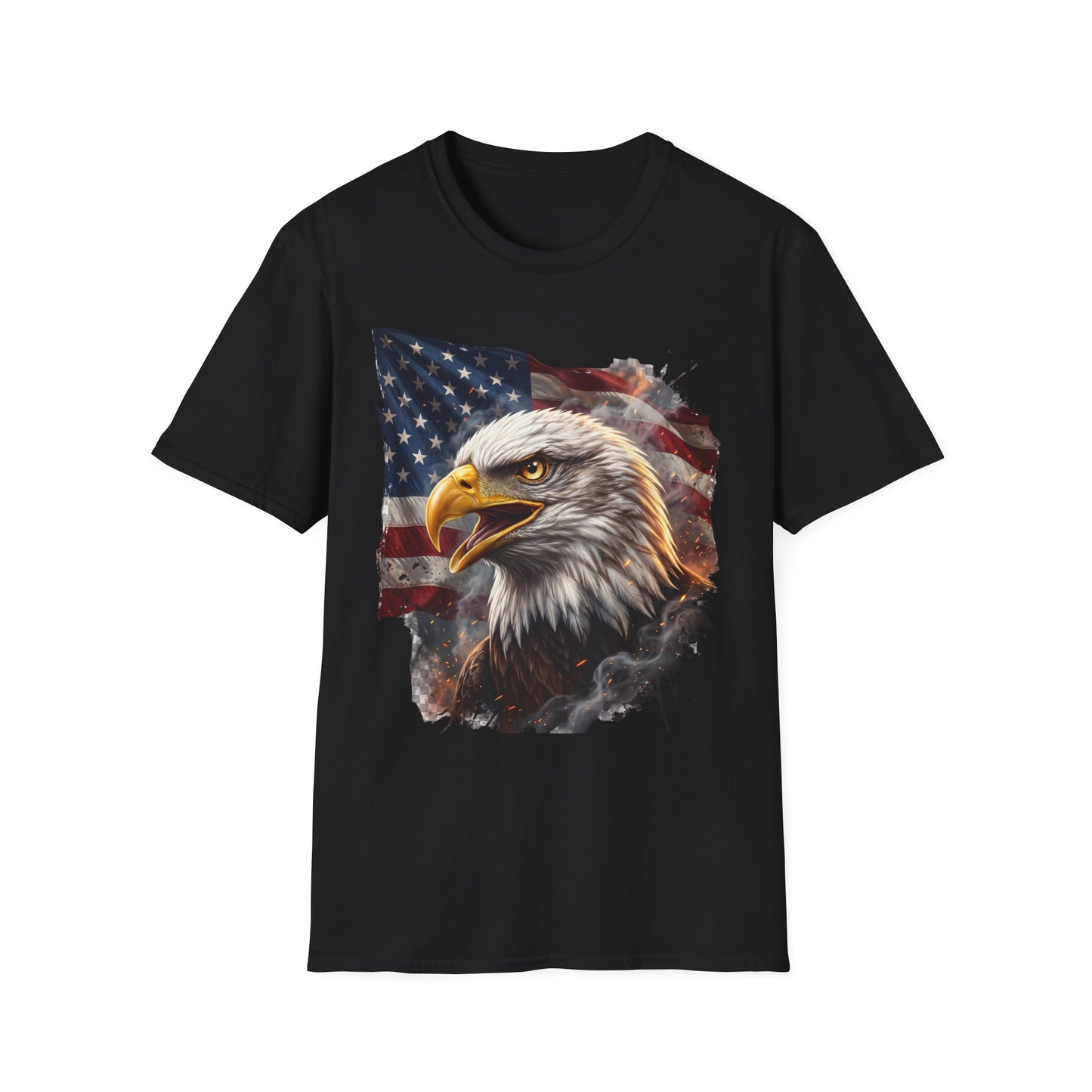 American Bald Eagle T-Shirt — Patriotic USA Flag Graphic Tee