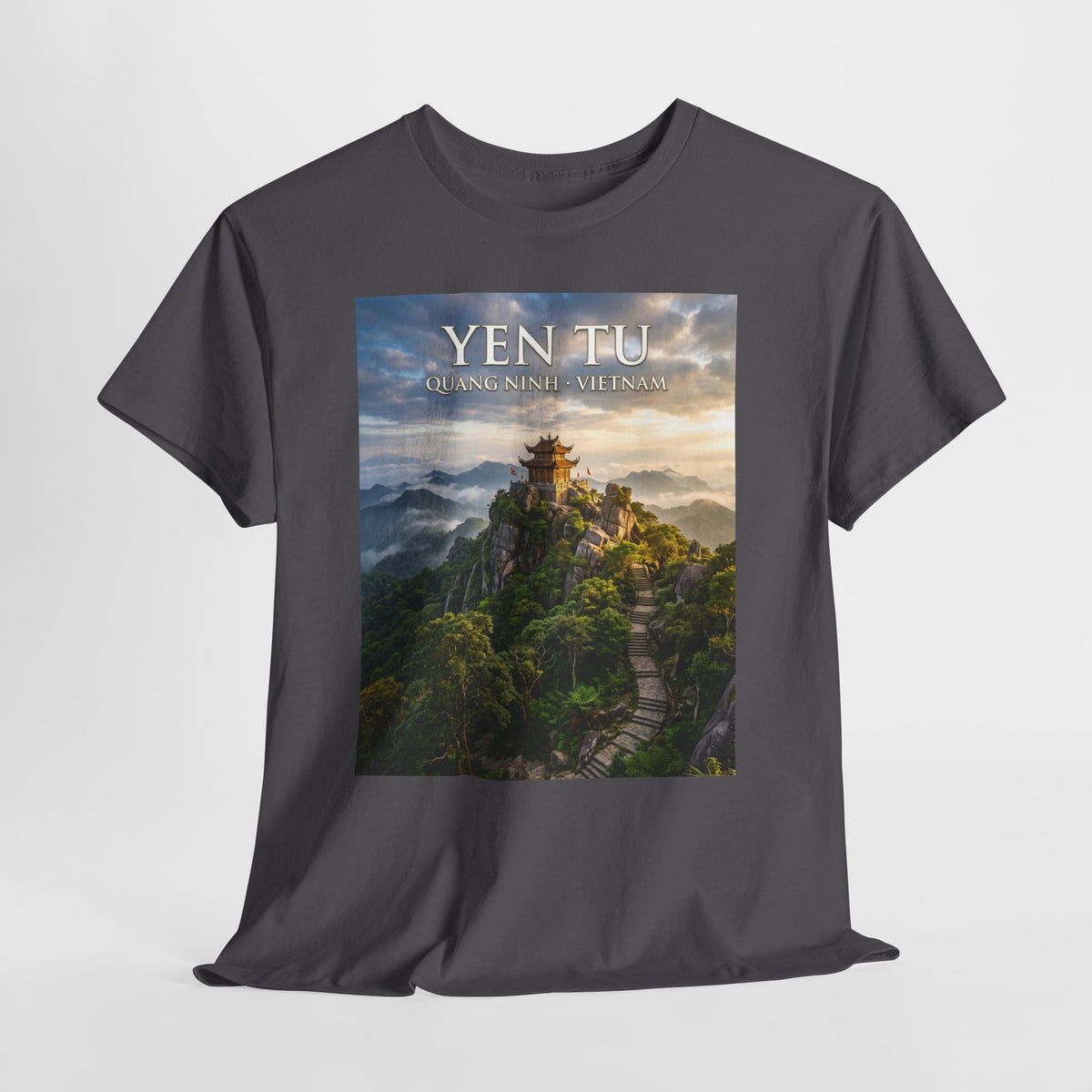 Yen Tu Mountain Scenic Tee – 'YEN TU: Listen to the Silence' Travel Photography T-Shirt