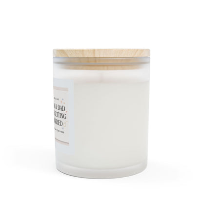 'Mom & Dad Are Getting Married' Frosted Glass Candle — 11oz Announcement Scented Candle