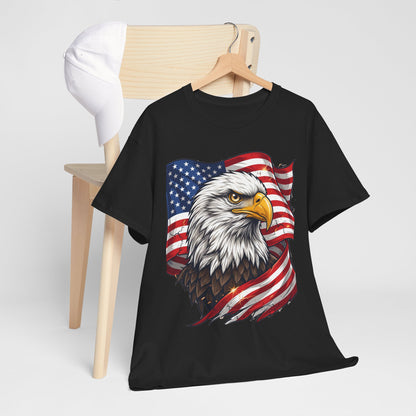 Patriotic Eagle T-Shirt – American Flag Bald Eagle Graphic Tee