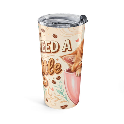 20oz Cute Sleeping Cat Coffee Tumbler