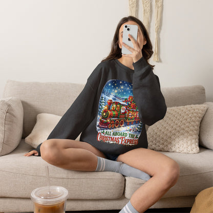 Christmas Express Crewneck Sweatshirt — All Aboard the Christmas Express Holiday Sweatshirt