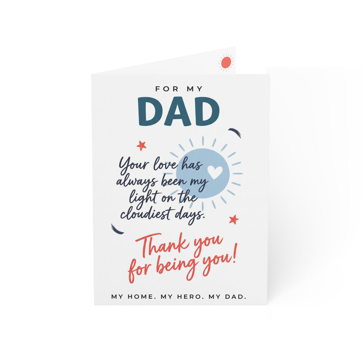 Dad Greeting Card – “Thank You for Being You”