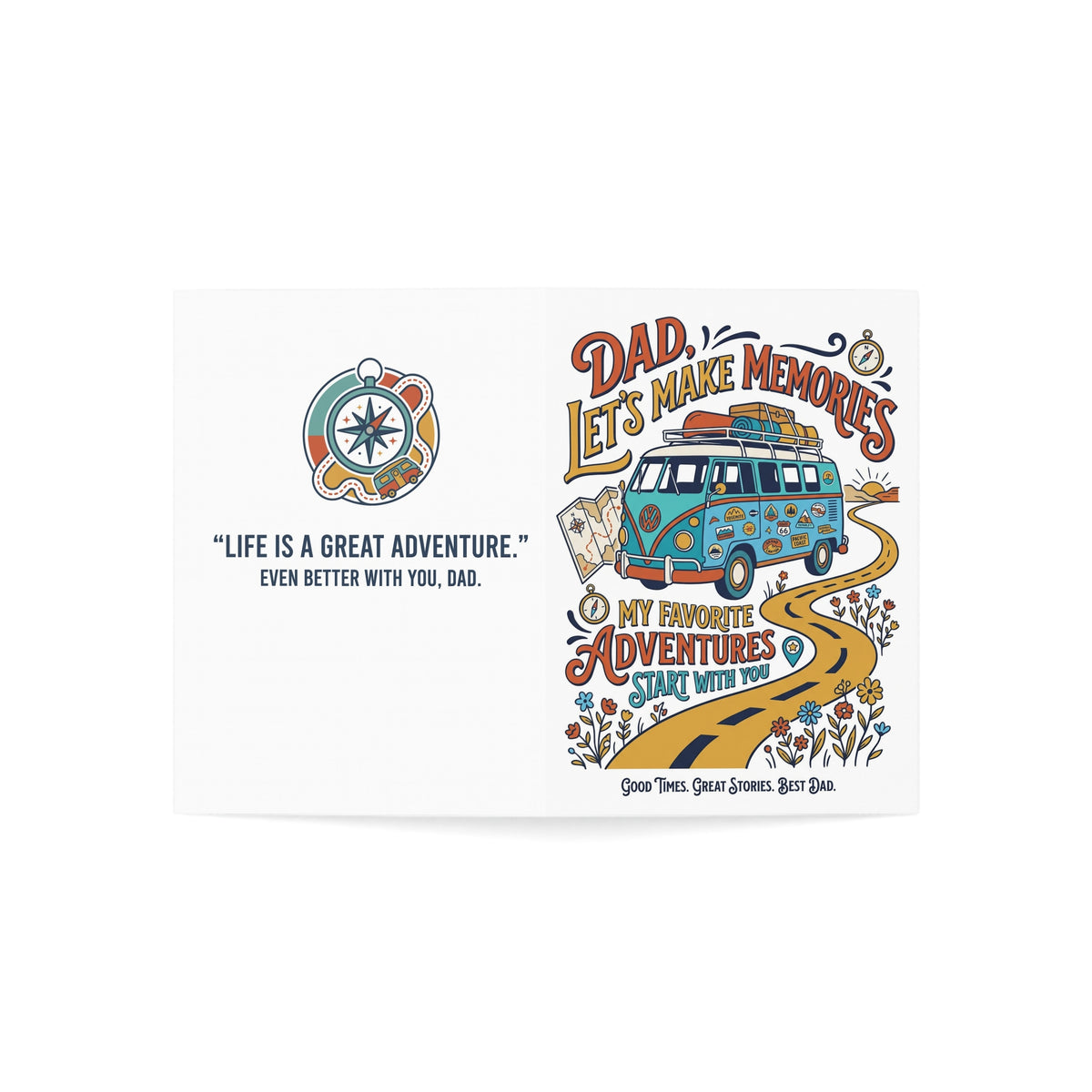 Dad Let’s Make Memories Greeting Card – Adventure-Themed Father’s Day Card