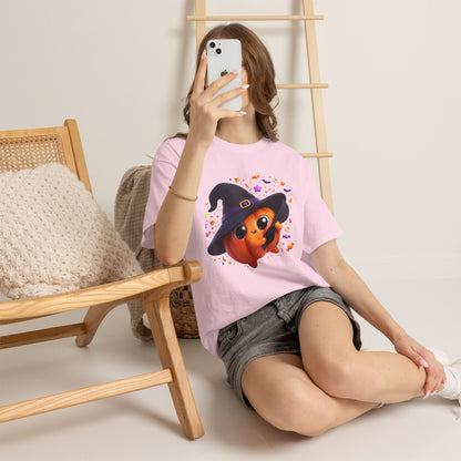 Pumpkin Witch T-Shirt — Cute Halloween Jack-o'-Lantern with Witch Hat