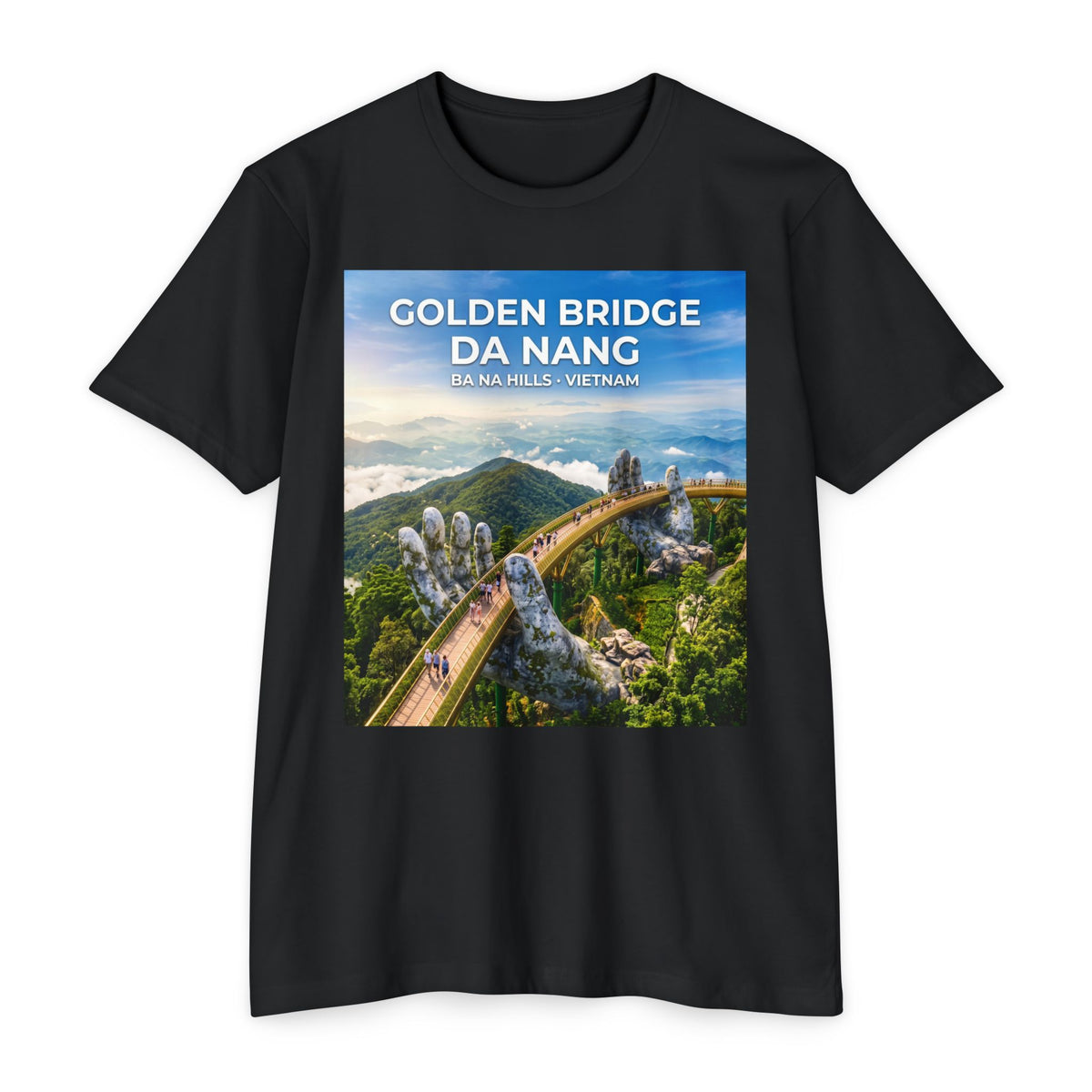 Golden Bridge Da Nang T-Shirt — Vietnam Travel Souvenir Tee