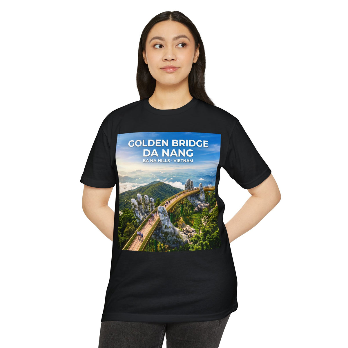 Golden Bridge Da Nang T-Shirt — Vietnam Travel Souvenir Tee