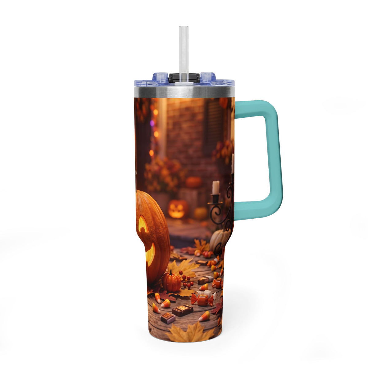 Halloween Pumpkin Jack-O’-Lantern 40oz Thermal Tumbler