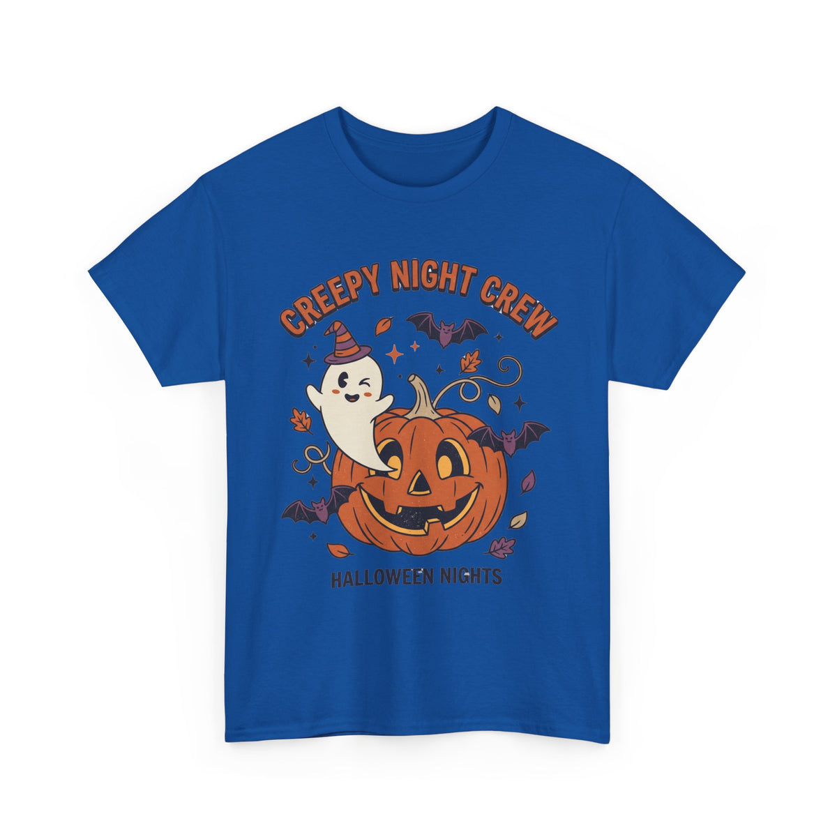 Halloween Nights T-Shirt — Creepy Night Crew Pumpkin & Ghost Tee