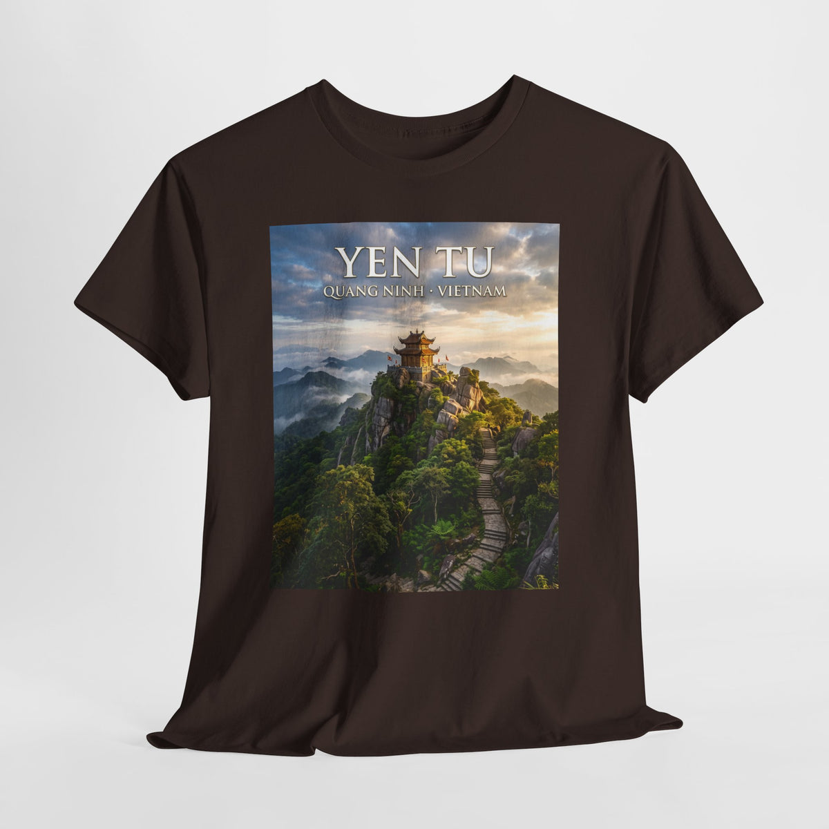 Yen Tu Mountain Scenic Tee – 'YEN TU: Listen to the Silence' Travel Photography T-Shirt