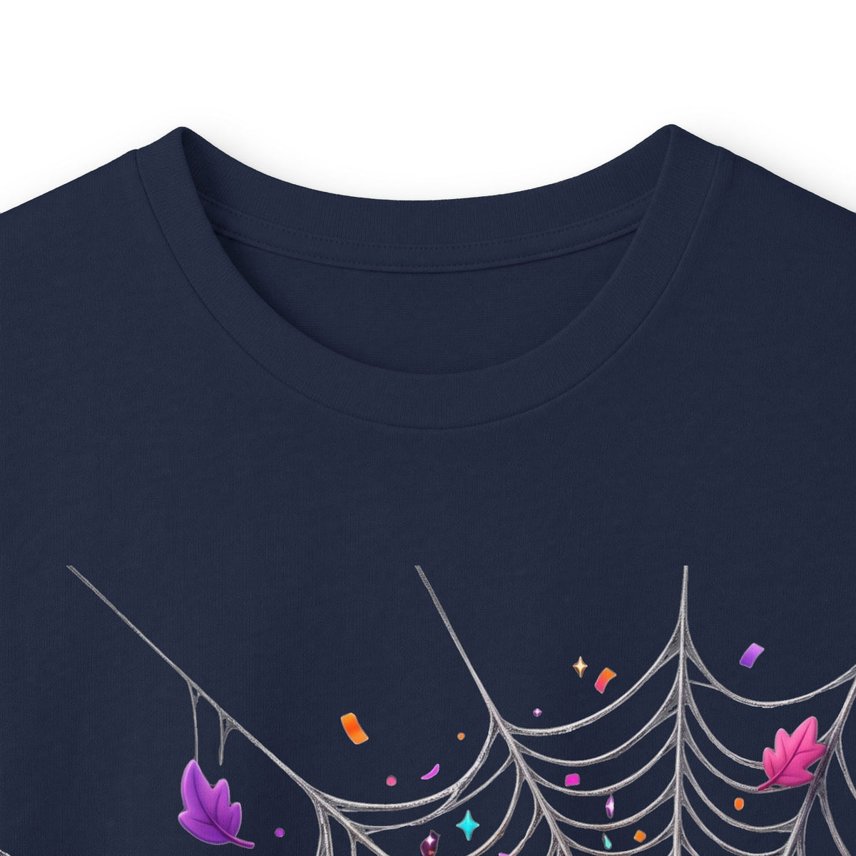 Halloween Pumpkin Spiderweb Long Sleeve Tee