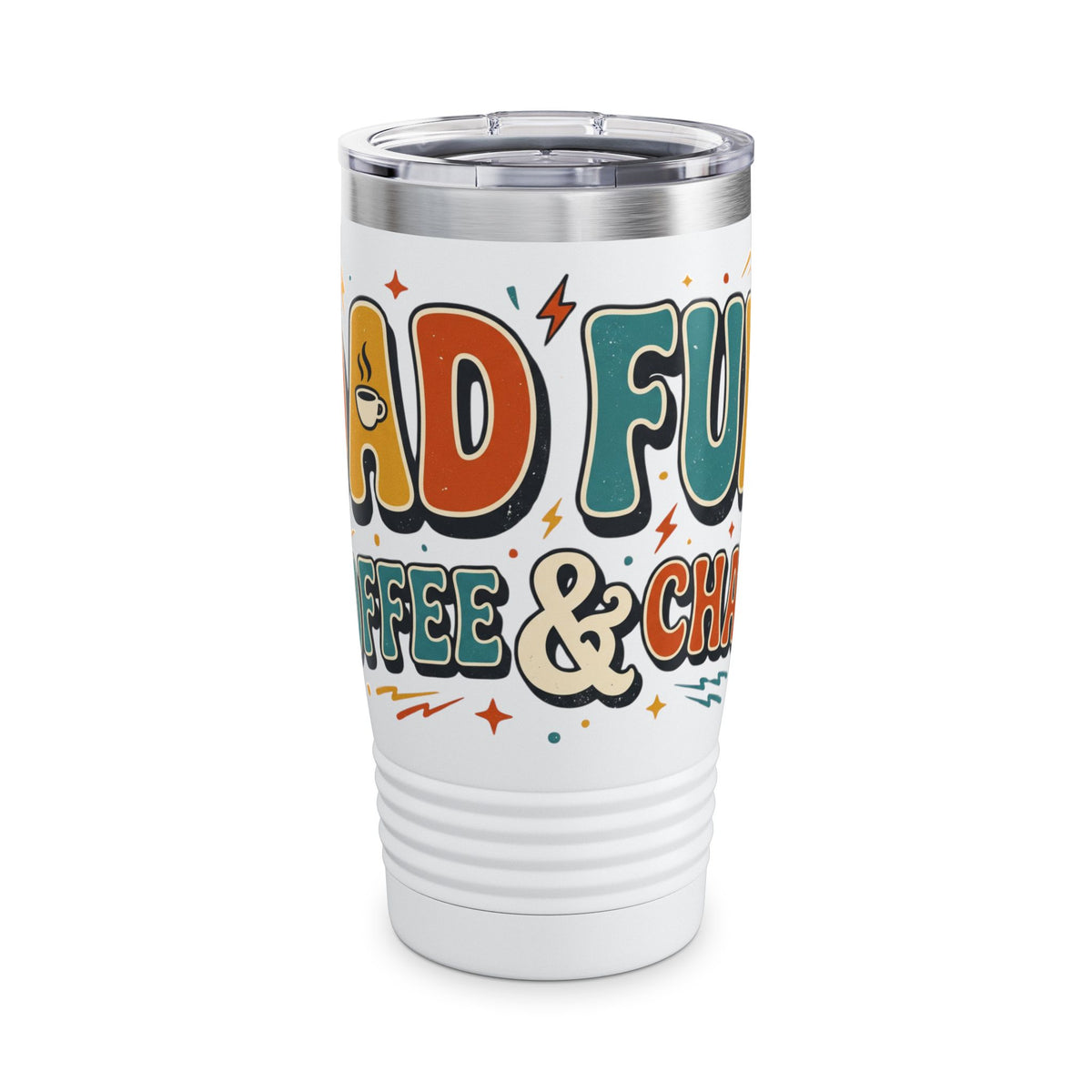20oz Tumbler – Dad Fuel Coffee & Chill Travel Cup