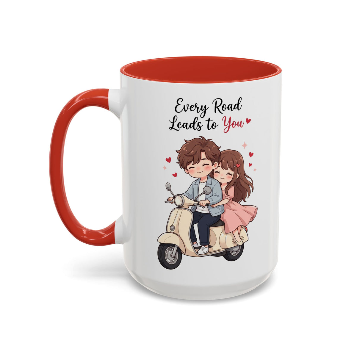 Every Road Leads to You Romantic Couple Coffee Mug