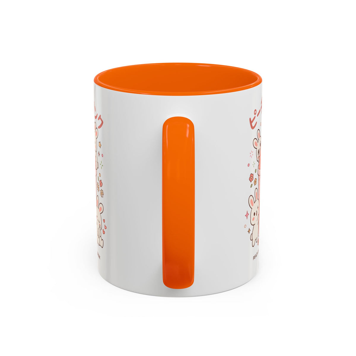 Peach Drink Bunny Mug — Cute Kawaii Coffee Tea Cup (11/15oz)