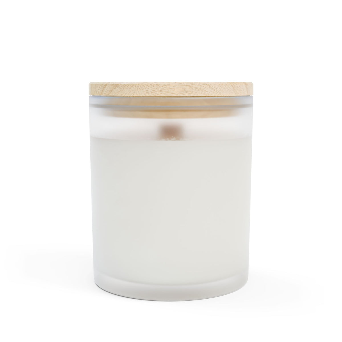 Our Love Story Personalized Frosted Glass Candle – 11oz Romantic Photo Candle