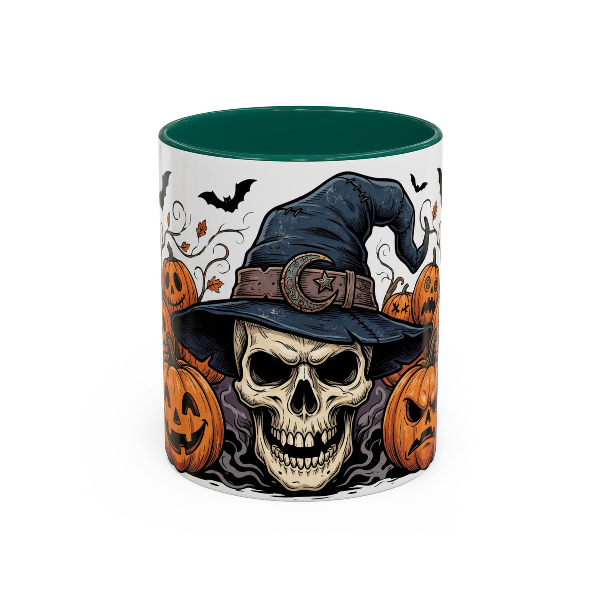 Halloween Skull & Jack-o'-Lantern Mug (11oz/15oz)