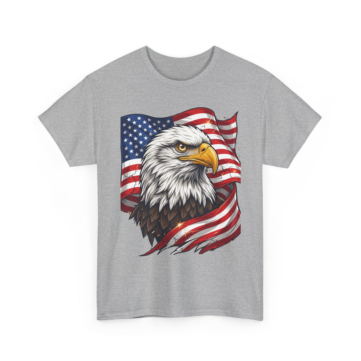 Patriotic Eagle T-Shirt – American Flag Bald Eagle Graphic Tee