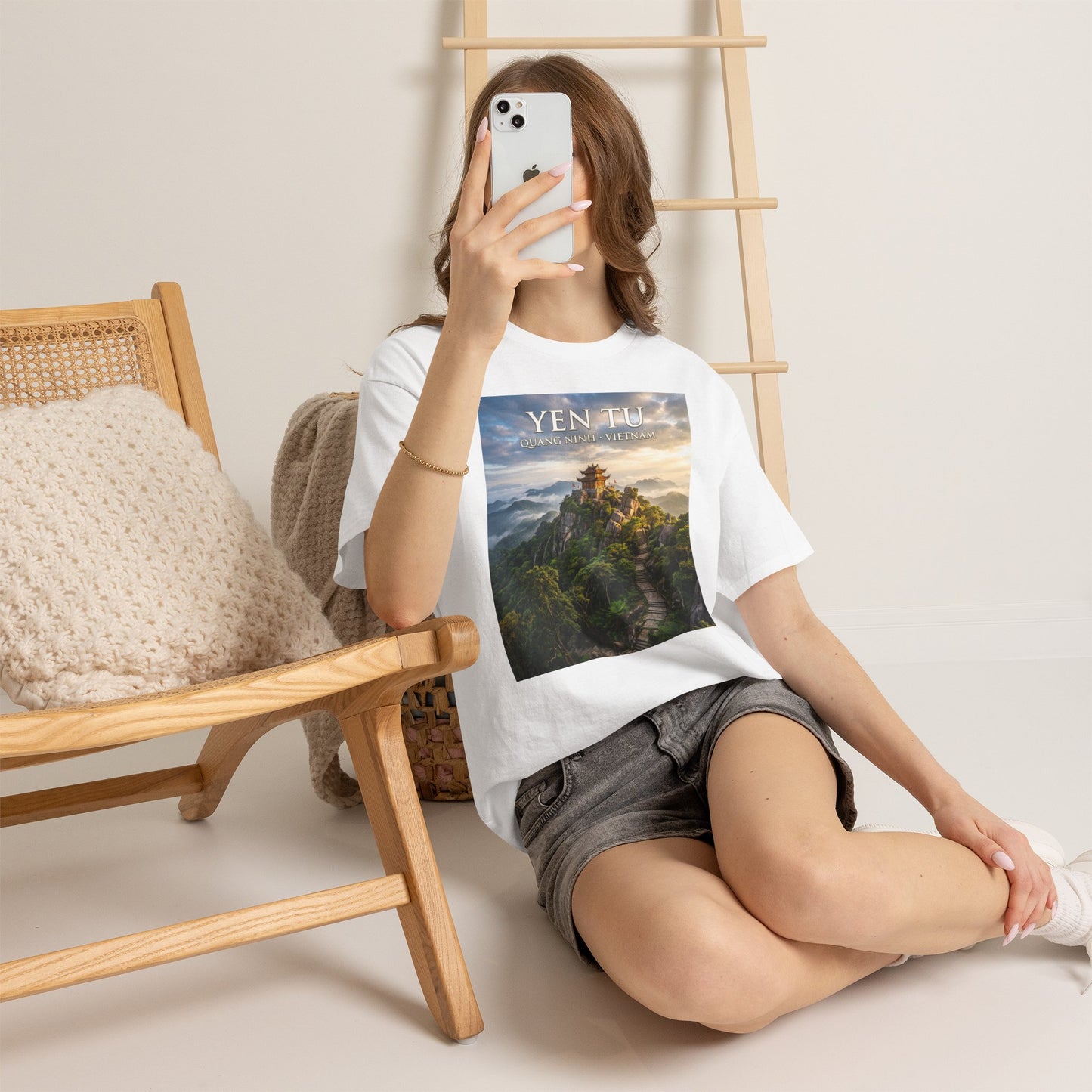 Yen Tu Mountain Scenic Tee – 'YEN TU: Listen to the Silence' Travel Photography T-Shirt