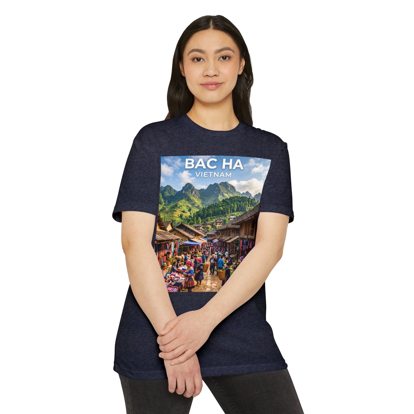 Bac Ha Vietnam Market Photo T-Shirt — Vietnamese Travel Souvenir Tee