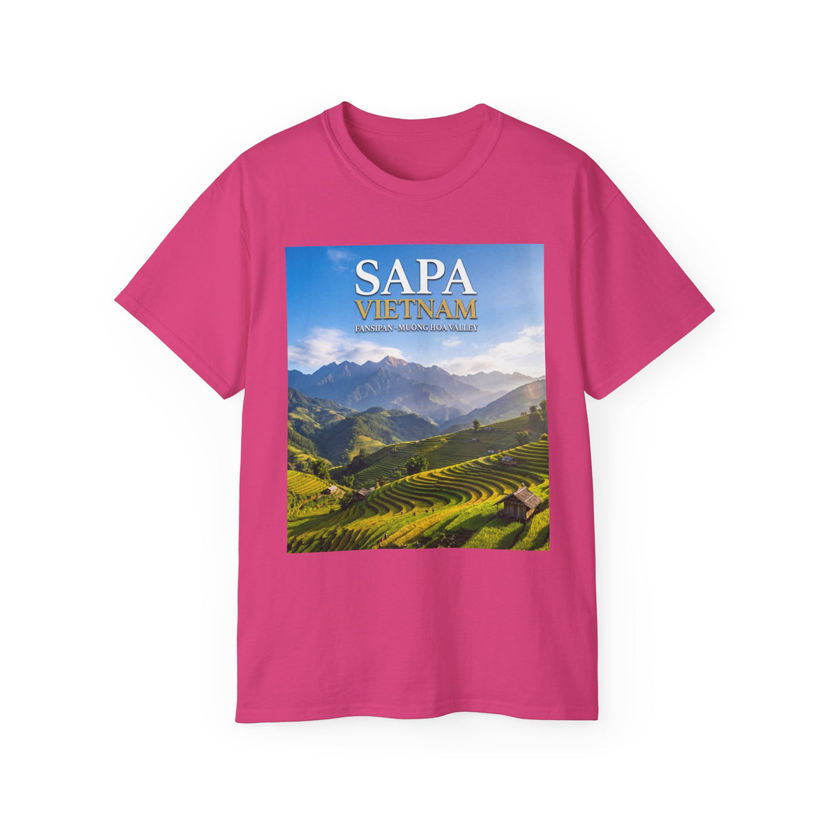 Sapa Vietnam Scenic Tee — Terraced Rice Field Travel T‑Shirt