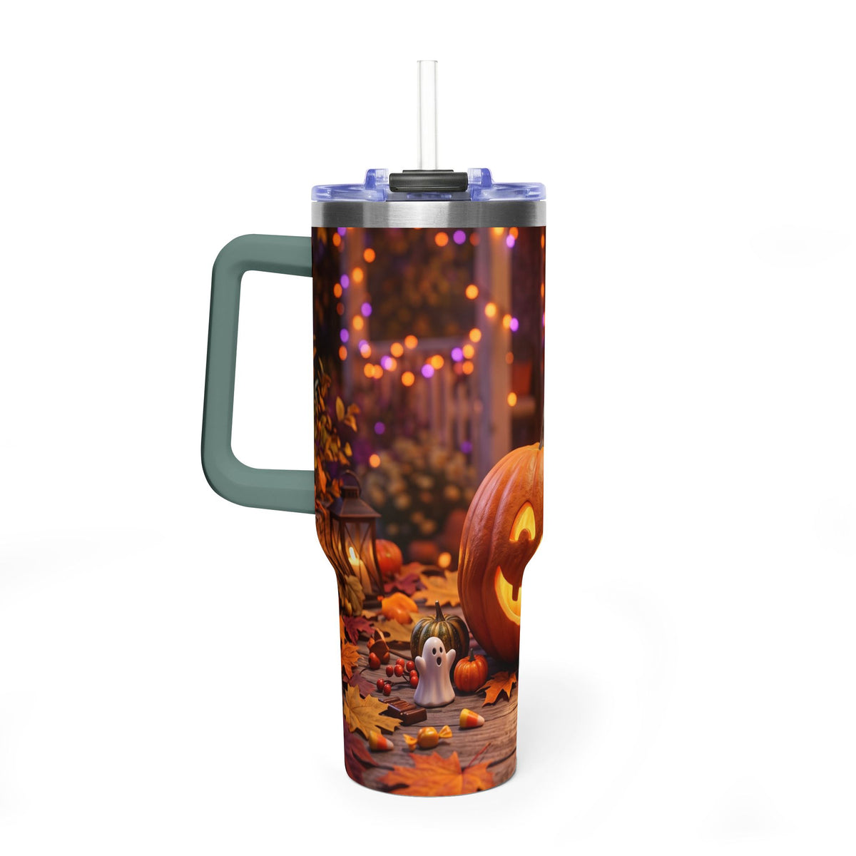 Halloween Pumpkin Jack-O’-Lantern 40oz Thermal Tumbler