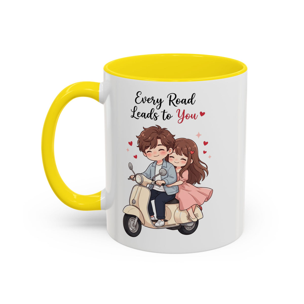 Every Road Leads to You Romantic Couple Coffee Mug