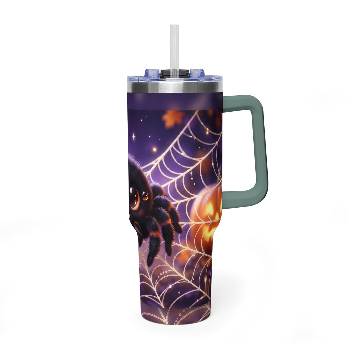 40oz Spider Web Moon Tumbler