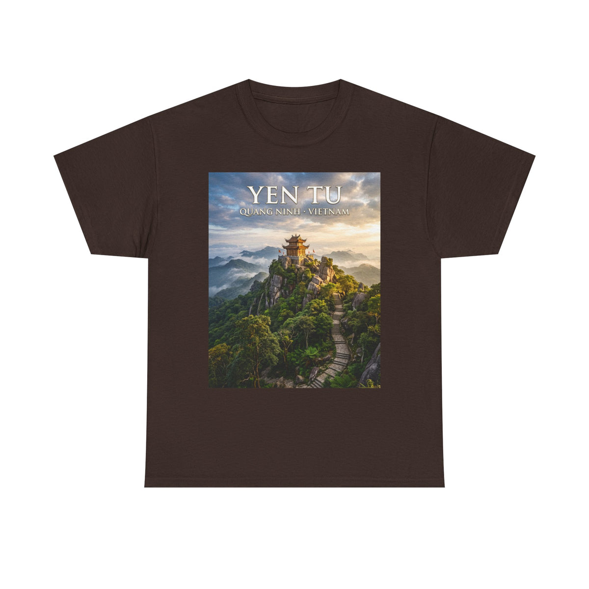 Yen Tu Mountain Scenic Tee – 'YEN TU: Listen to the Silence' Travel Photography T-Shirt