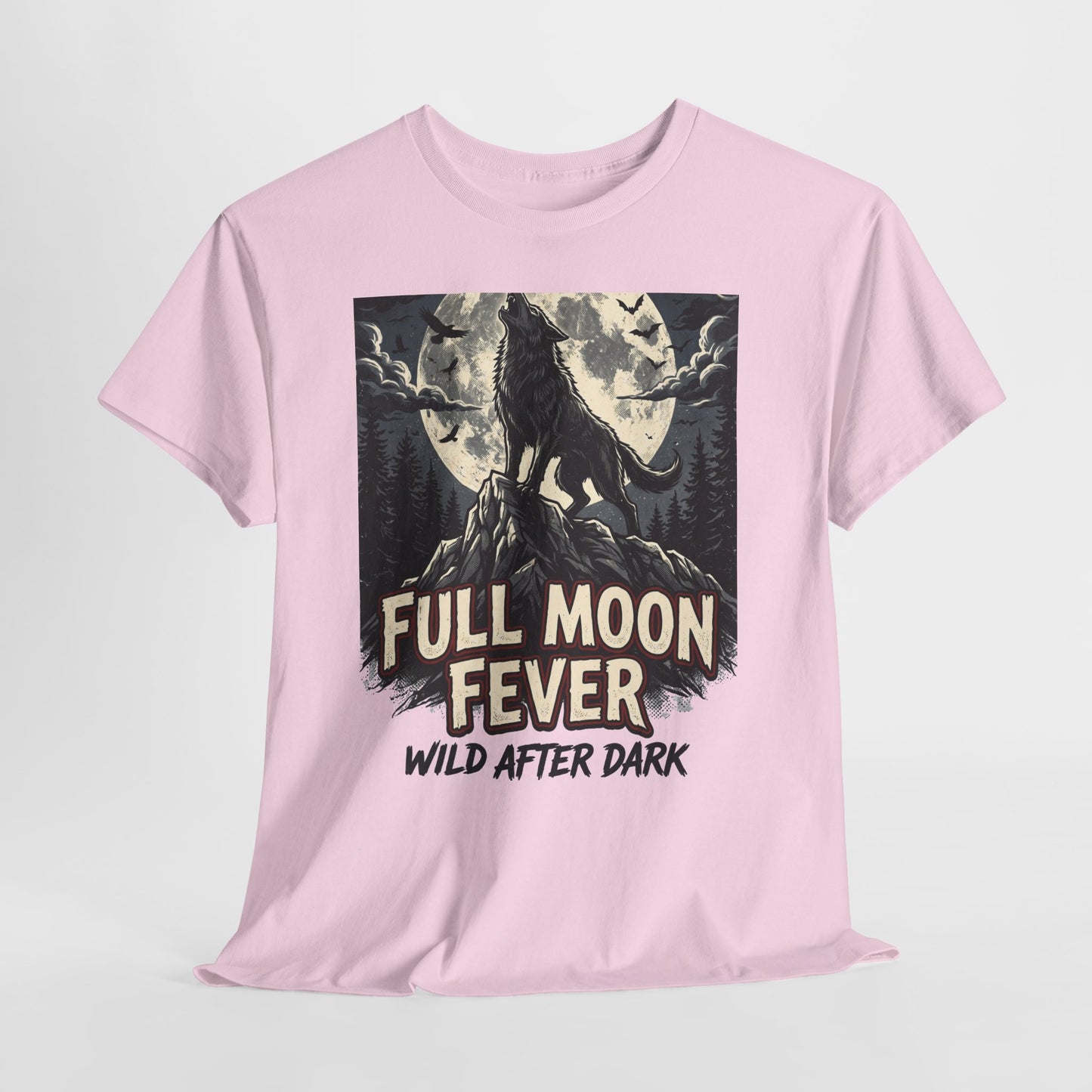 Full Moon Fever Wolf T-Shirt — 'Wild After Dark' Graphic Tee