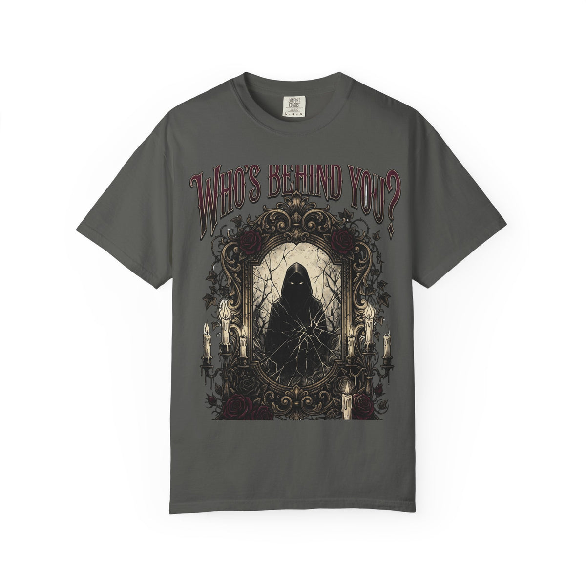 Who's Behind You? Gothic Grim Reaper T-Shirt