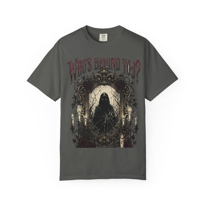 Who's Behind You? Gothic Grim Reaper T-Shirt