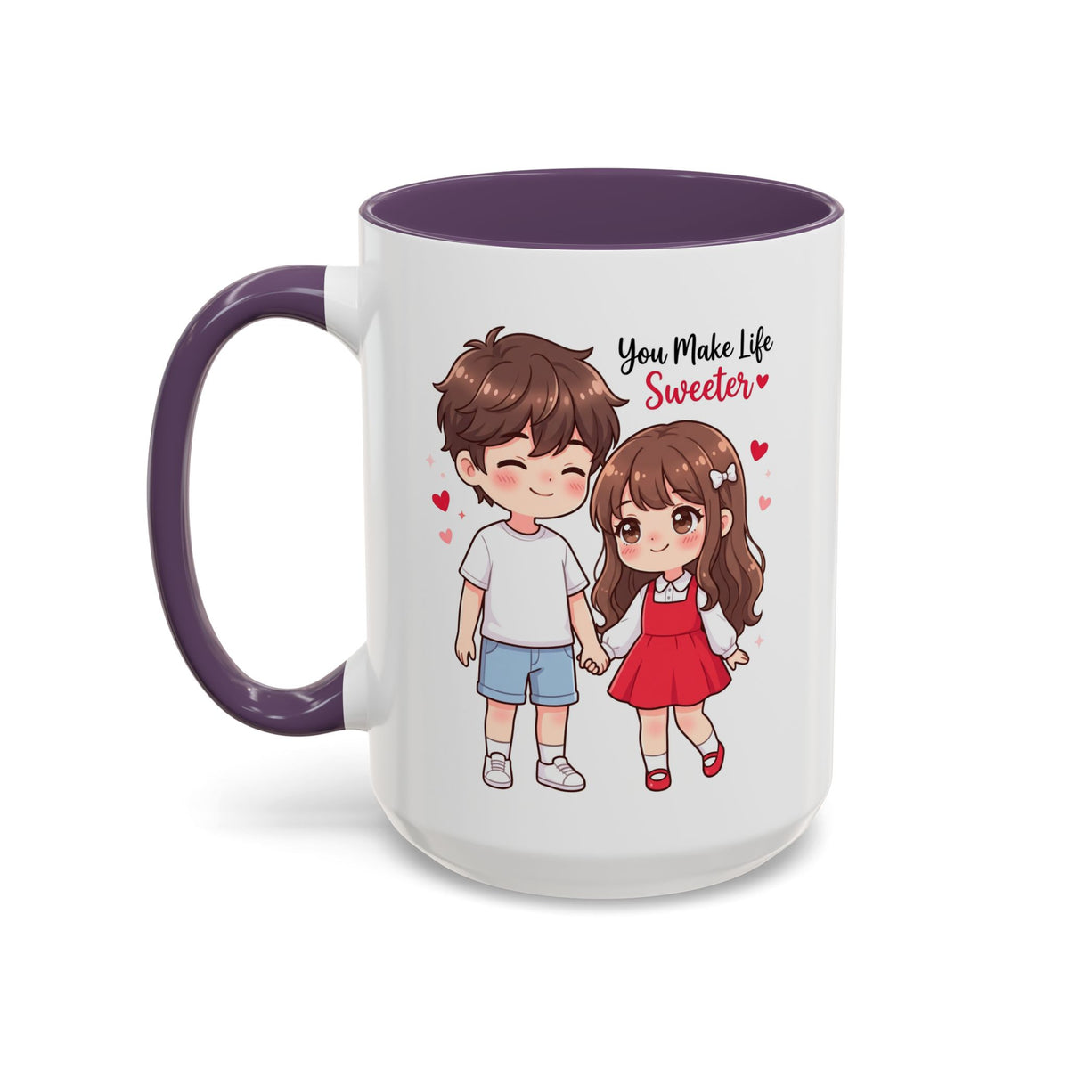 You Make Life Sweeter Couple Coffee Mug