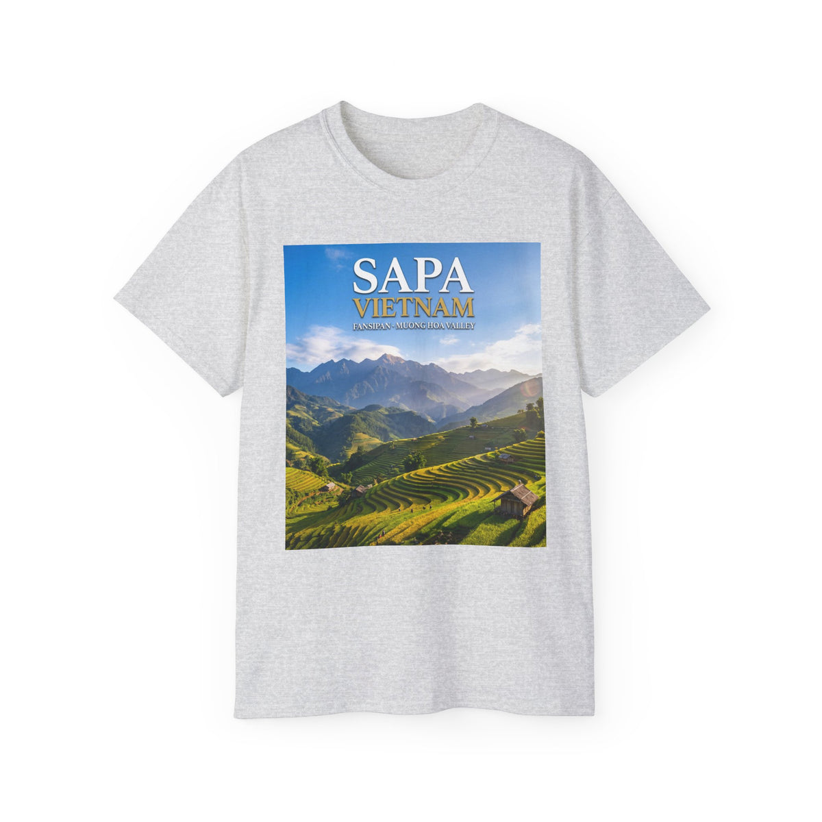 Sapa Vietnam Scenic Tee — Terraced Rice Field Travel T‑Shirt