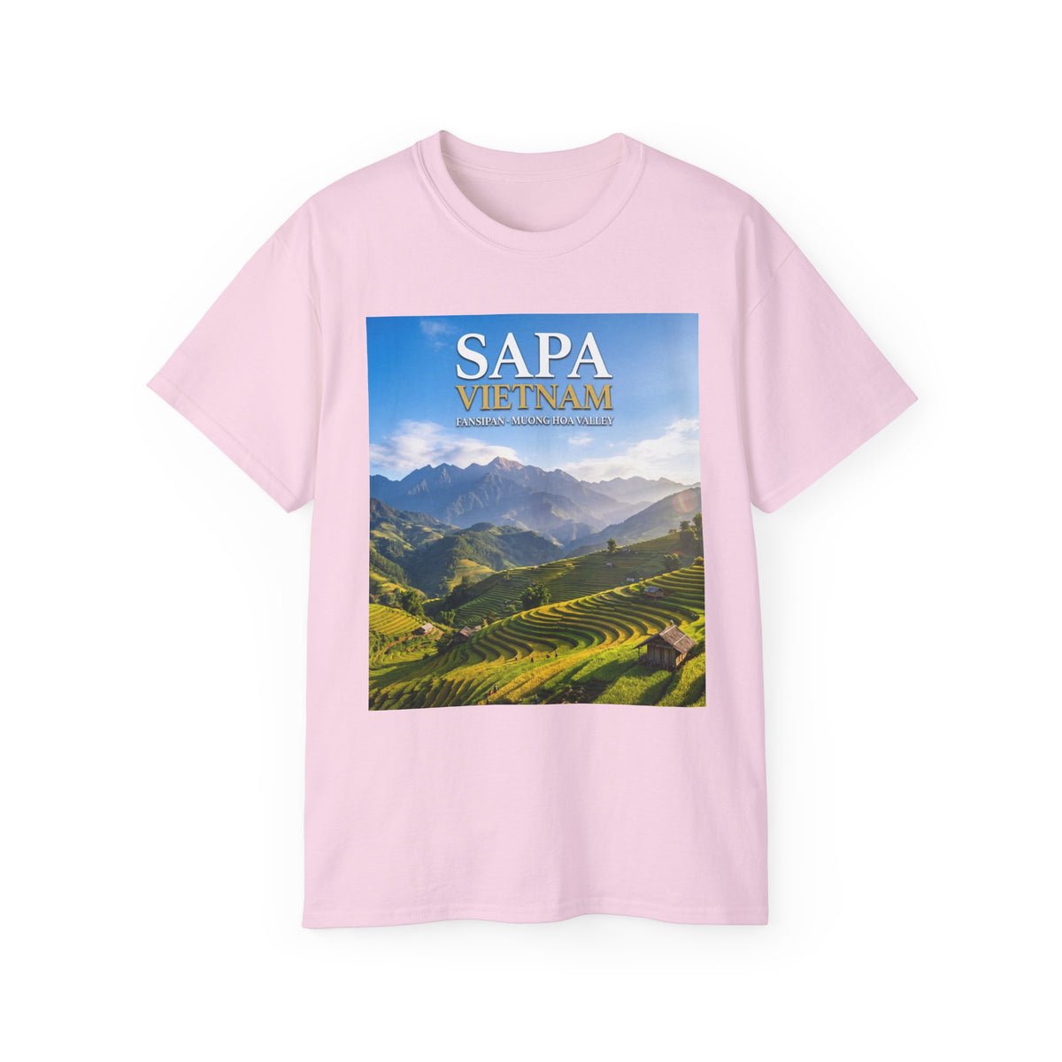 Sapa Vietnam Scenic Tee — Terraced Rice Field Travel T‑Shirt