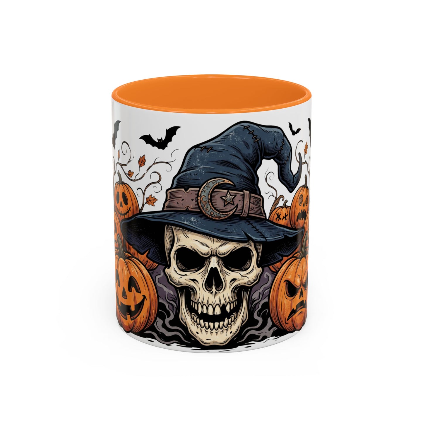 Halloween Skull & Jack-o'-Lantern Mug (11oz/15oz)