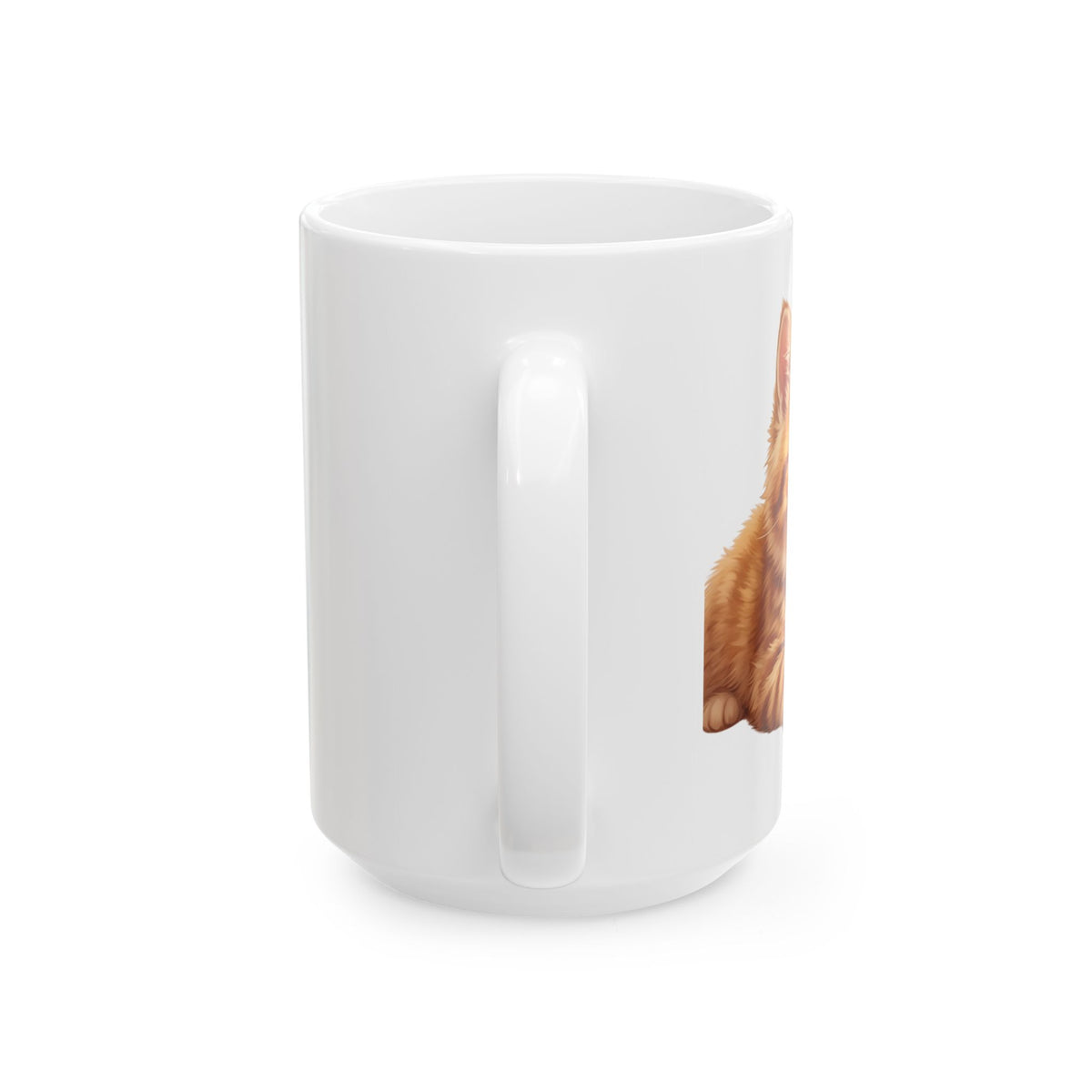 Cute Puppy Ceramic Mug – Adorable Fluffy Puppy Coffee Cup (11oz & 15oz)