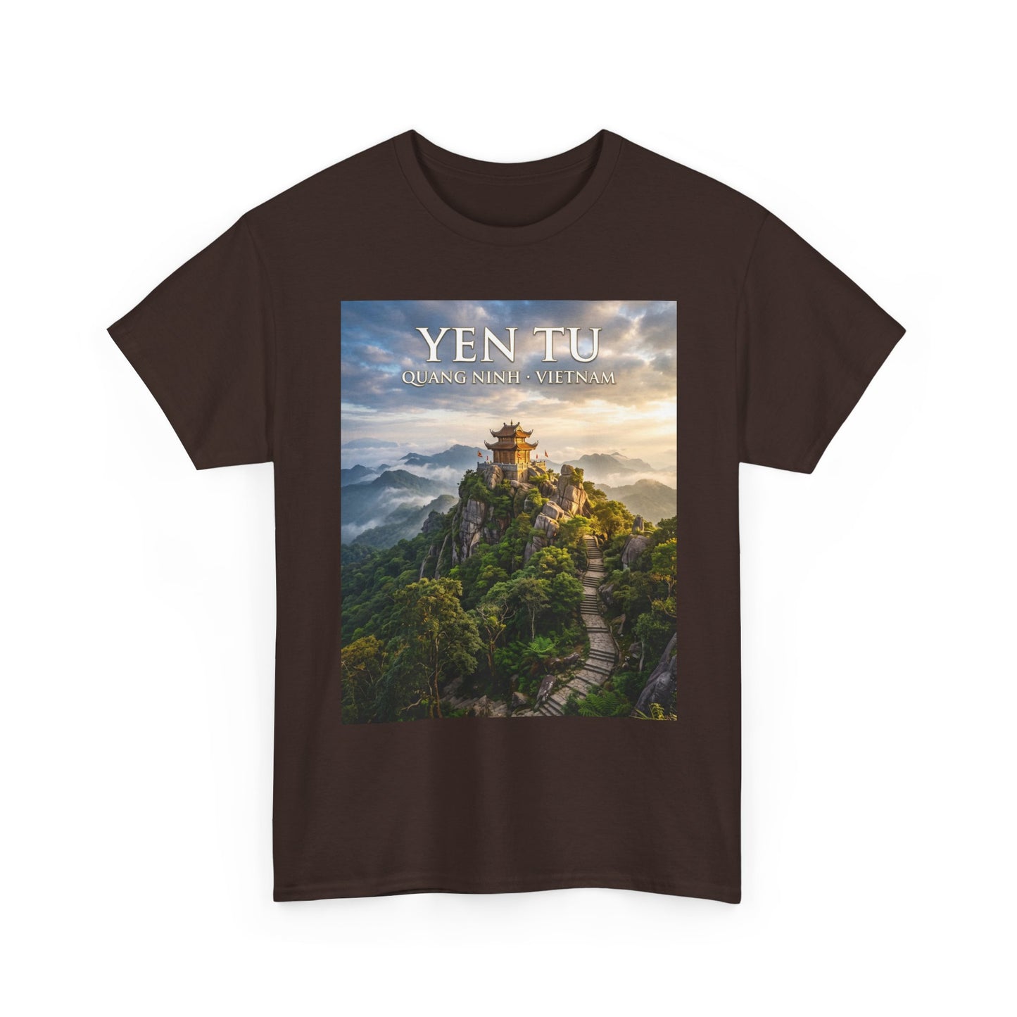 Yen Tu Mountain Scenic Tee – 'YEN TU: Listen to the Silence' Travel Photography T-Shirt